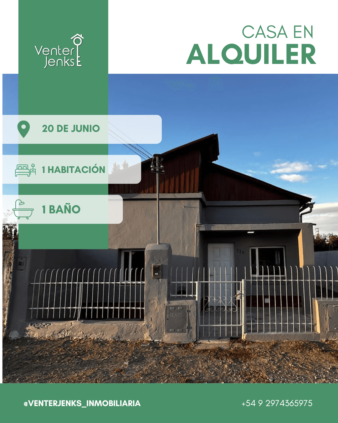 Casa en 20 de junio